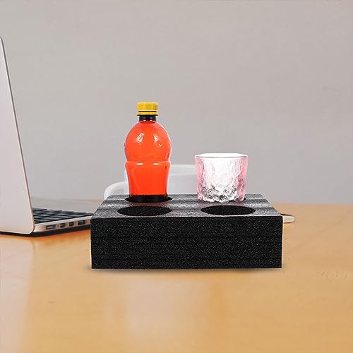 2pcs Knitted Cotton Cup Holder Foam Cup Carrier Takeout Packing Supply Takeout Cup Carrier Coffee Drinks Takeout 4-Cup Tray epe Foam Composite Pearl Cotton Coffee Cup re-usable