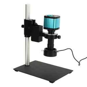 microscope camera, digital industry camera 100‑240vac usb 2.0 high definition multimedia interface adjustable led light for industrial use (us plug)