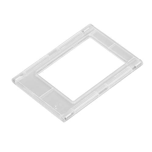 Mini Picture Frame, ABS DIY 3 in Mini Splicing Magnetic Picture Frame for Home (Transparent)