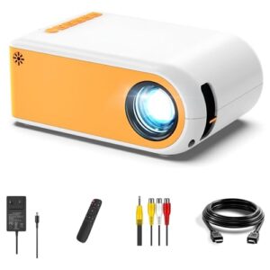 mini projector with wifi, portable projector for cartoon, kids gift suit for dark enviroment to use