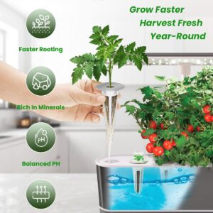 68pcs Hydroponic Pods Kit for Aerogarden, Grow Anything Kit, Indoor Garden Accessories - Compatible with All Brands (30 Grow Sponges, 12 Grow Baskets, 12 Grow Domes, 12 Pod Labels, 1 A&B Plant Food)