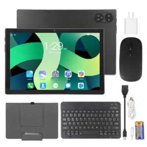 DAUZ 10.1 Inch Tablet, 2 in 1 8GB 256GB Tablet Computer Support GPS with Keyboard for Travel (US Plug)