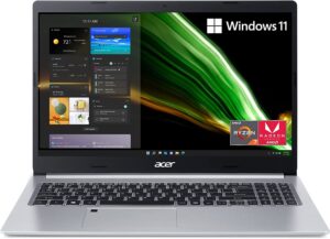 acer aspire 5 a515 laptop 2022 15.6” fhd 1920 x 1080 display amd ryzen 7 3700u, 4-core, amd radeon graphics, 8gb ddr4, 256gb ssd, backlit keyboard, fingerprint, wi-fi 6, windows 11 home