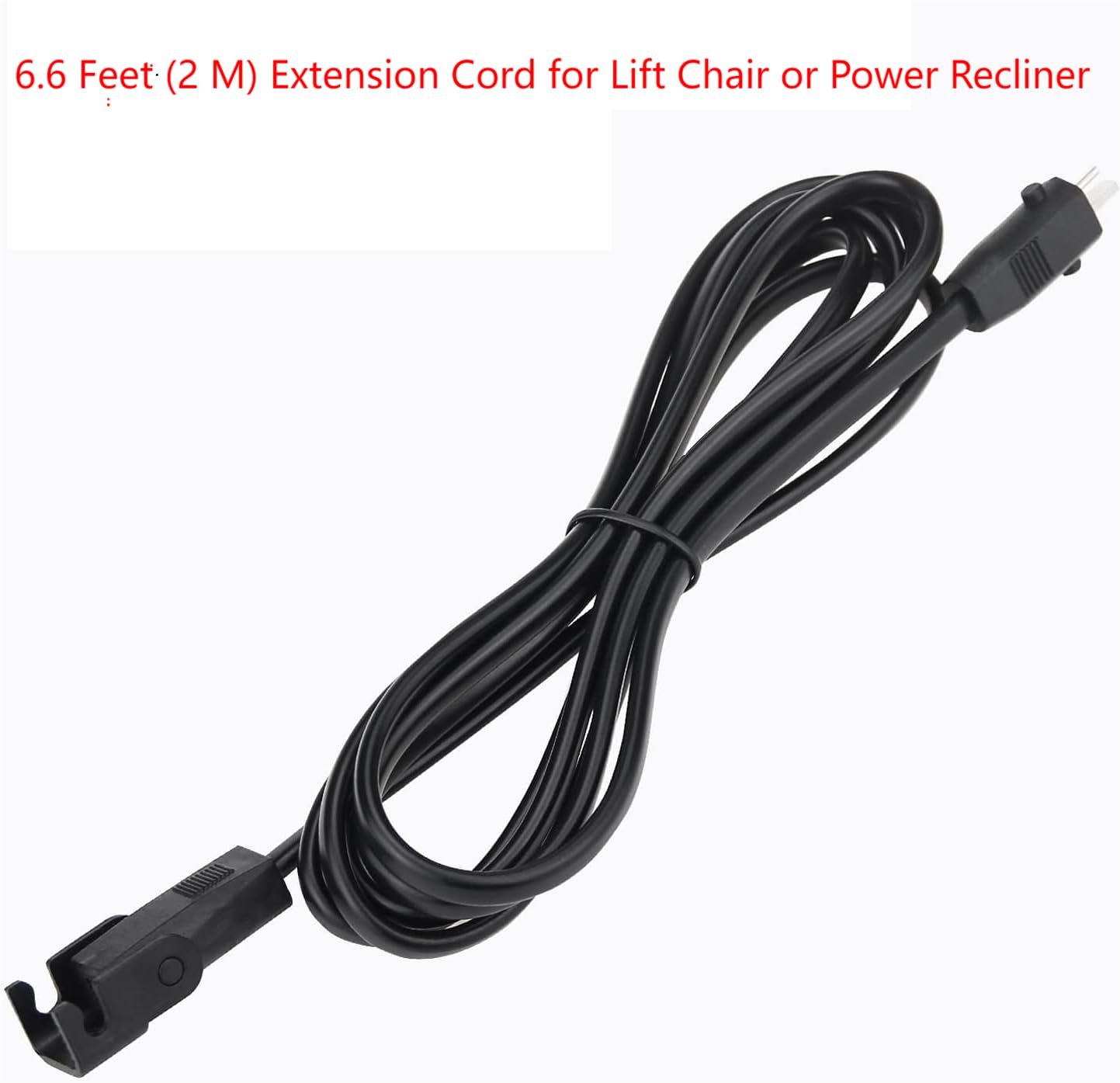 6.5 Feet Extension Cord for Lift Chair or Power Recliner, Replacement Power Supply Cable for Okin Limoss Lazboy Pride Catnapper