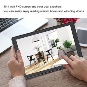 ICRPSTU HD Tablet 10.1 Inch Tablet PC 6GB RAM 128GB ROM Octa Core Multifunction Dual Speakers for Android 10 Learning Work (Grey)