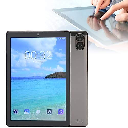 ICRPSTU HD Tablet 10.1 Inch Tablet PC 6GB RAM 128GB ROM Octa Core Multifunction Dual Speakers for Android 10 Learning Work (Grey)