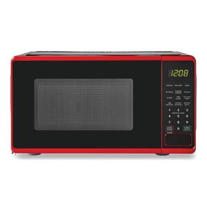 0.7 cu. ft. countertop microwave oven, 700 watts (color : red)