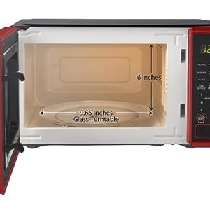 0.7 cu. ft. Countertop Microwave Oven, 700 Watts (Color : Red)
