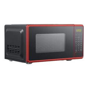 0.7 cu. ft. Countertop Microwave Oven, 700 Watts (Color : Red)