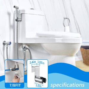 Toilet Handheld Bidet Water Sprayer: Muslim Shower Hand Held Bidet Sprayer Hose Set for Cloth Diaper Washer Bathroom Sink Toilets Bidets Cleaning Faucet Jet Spray Valve Attachment Kit Stainless Steel