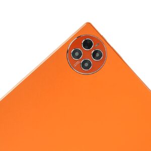 icrpstu smart tablet, support 4glte 5gwifi 10000mah portable octa core cpu 10in tablet for studying (orange)