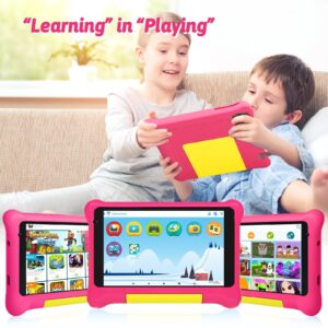 Freeski Kid Tablet 7-Inch Android 12 Tablet for Kids, 2G RAM 32G ROM, Quad Core Processor, Kidoz Preinstalled, Parental Control- Educational and Entertaining Tablet for Kid