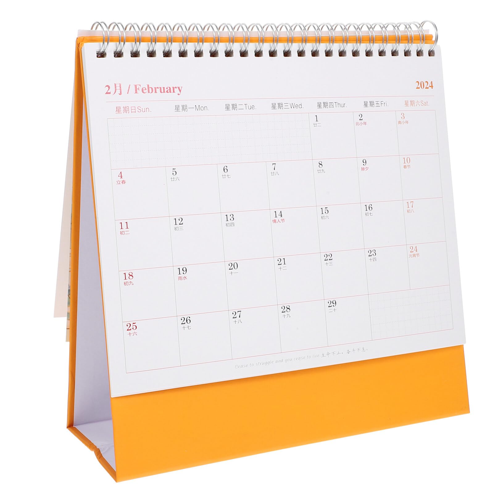 MAGICLULU Decor Office Table Calendar Office Standing Calendar Tabletop Standing Calendar Office Monthly Calendar Small Calendar Monthly Calendar Ornament Home Supply Household Products Desk