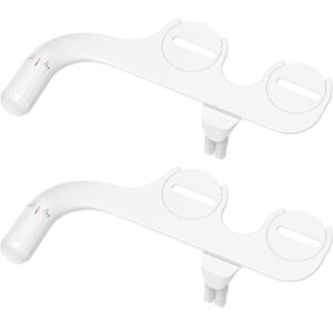 samsichi bidet attachment for toilet, 2 pack retractable cold water bidets for existing toilets, bidet toilet seat attachment for frontal & rear wash, bidet attachment with water pressure control