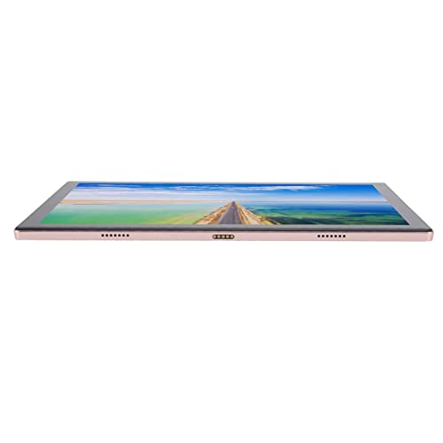 Ultra Thin Tablet, Aluminum Alloy Rose Gold Touchscreen Tablet 3GB RAM 64GB ROM Front 5MP Rear 13MP (US Plug)