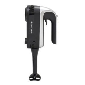 West Bend Hand Mixer Plus with Immersion Blender Attachment, 6 Speed Options with Ergonomic Handle and Snap-On Storage Case, 250-Watts, Black