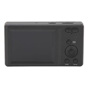 tiny camera for teens, 4k digital camera 2.7 inch tft screen with photo strap (black)