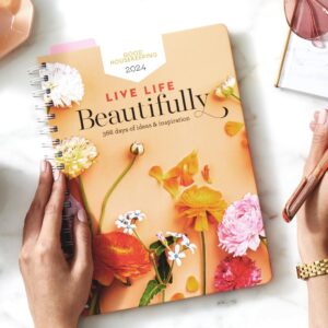 Good Housekeeping 2024 Live Life Beautifully Planner and 28-Day Mediterranean Cookbook Bundle!