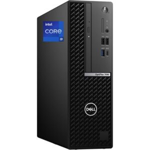 Dell OptiPlex 7090 SFF Desktop Computer, Intel i9-11900K, 64GB RAM, 2TB NVMe SSD, DVDRW, DisplayPort 4K Monitor Support, HDMI, AC Wi-Fi, Bluetooth, Windows 11 Pro, Black