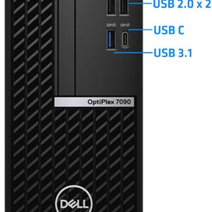 Dell OptiPlex 7090 SFF Desktop Computer, Intel i9-11900K, 64GB RAM, 2TB NVMe SSD, DVDRW, DisplayPort 4K Monitor Support, HDMI, AC Wi-Fi, Bluetooth, Windows 11 Pro, Black