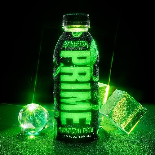 Prime Hydration Sports Drink by Logan Paul & KSI Glowberry - 12 x 500ml Pack