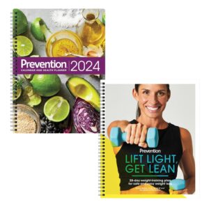 prevention 2024 calendar & health planner and lift light, get lean bundle!