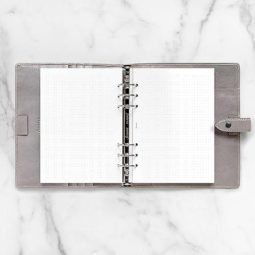 Filofax Calendar Diary Refill, A5 Size, Week-to-View with Appointments, Minimal Diary Pack, Vertical, White Paper, Multilingual: Five Languages, 2024 (C68593-24)