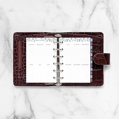 Filofax Calendar Diary Refill, Pocket Size, Week-to-View, Garden Minimal Diary Pack, Multilingual: Five Languages, 2024 (C68292-24)