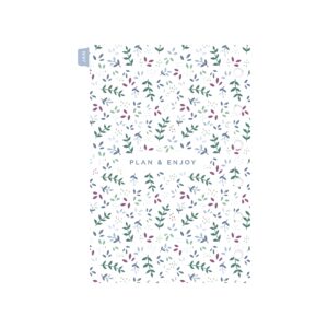 Filofax Calendar Diary Refill, Pocket Size, Week-to-View, Garden Minimal Diary Pack, Multilingual: Five Languages, 2024 (C68292-24)