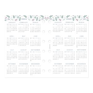 Filofax Calendar Diary Refill, Pocket Size, Week-to-View, Garden Minimal Diary Pack, Multilingual: Five Languages, 2024 (C68292-24)