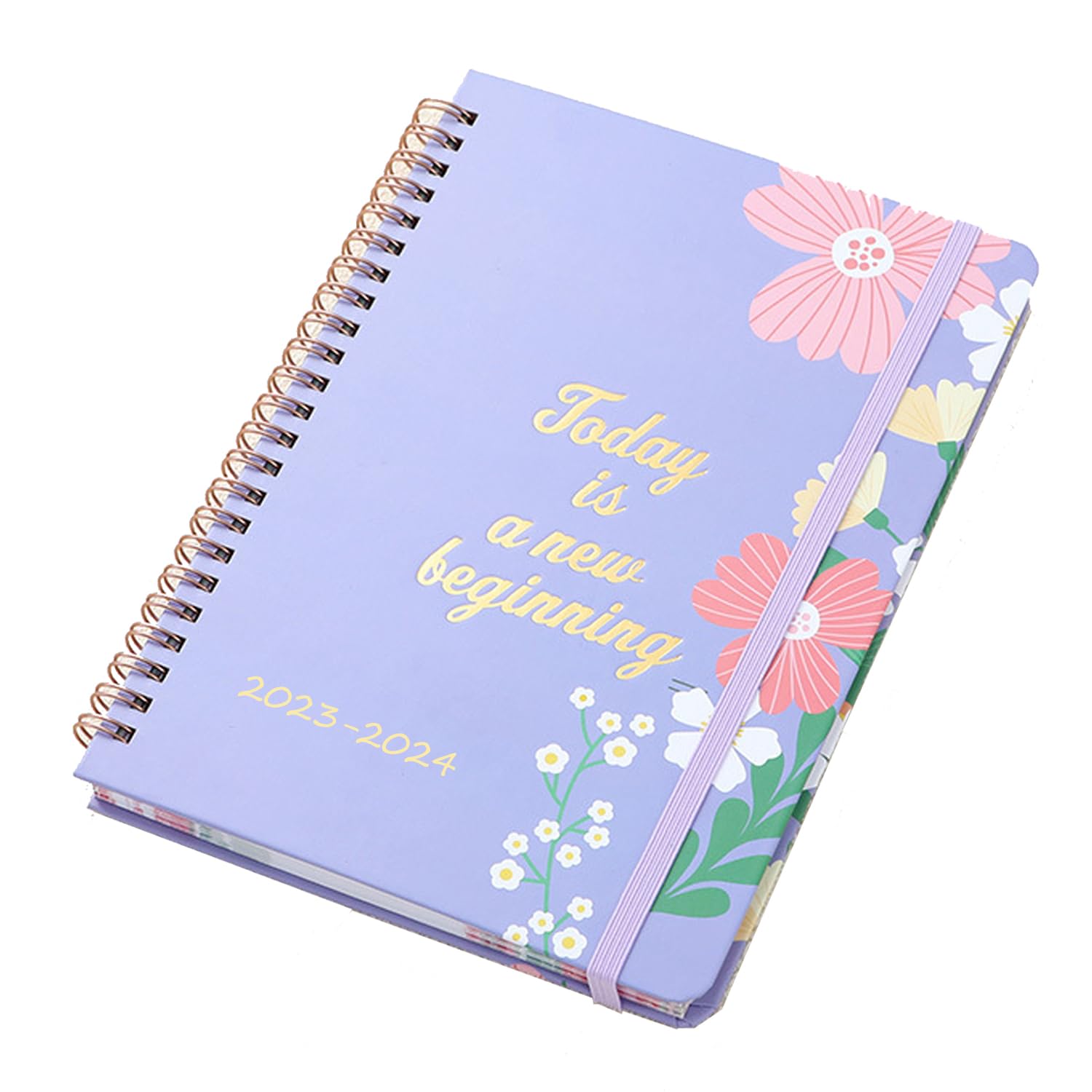 2023-2024 Planner-Weekly & Monthly Planner（Bird+purple)