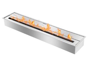 36" indoor ethanol burner - ignis eco-hybrid 3600 ventless fireplace insert