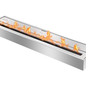 36" Indoor Ethanol Burner - Ignis Eco-Hybrid 3600 Ventless Fireplace Insert