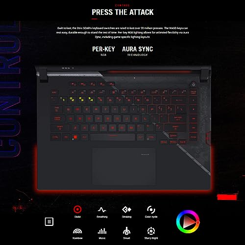 2023 Newest ASUS ROG Strix Scar 15 Gaming Laptop, 15.6" QHD 240Hz IPS Display, Intel Core i9 12900H Processor, NVIDIA GeForce RTX 3070 Ti, 64GB DDR5 RAM, 2TB SSD, Per-Key RGB keyboard, Windows 11 Home