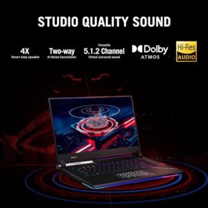 2023 Newest ASUS ROG Strix Scar 15 Gaming Laptop, 15.6" QHD 240Hz IPS Display, Intel Core i9 12900H Processor, NVIDIA GeForce RTX 3070 Ti, 64GB DDR5 RAM, 2TB SSD, Per-Key RGB keyboard, Windows 11 Home