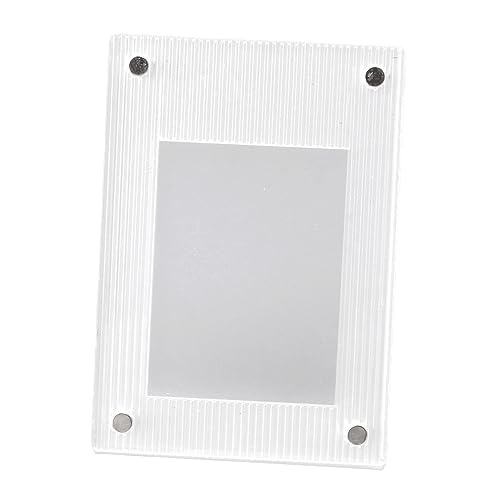 Photo Frame, Sturdy Acrylic Tabletop Photo Frame Decorative Clear Simple Cleaning for Home (Transparent (Wave Pattern))