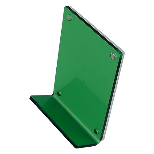 Slanted Back Photo Frame, Self Standing Photo Frame Durable Wide Application for Business Cards for Livingroom (Green)