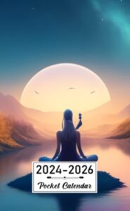 pocket calendar 2024-2026: two-year monthly planner for purse , 36 months from january 2024 to december 2026 | downtempo chill music | journey of self-discovery and inner peace