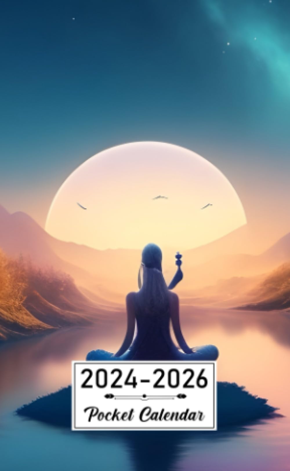 Pocket Calendar 2024-2026: Two-Year Monthly Planner for Purse , 36 Months from January 2024 to December 2026 | Downtempo Chill Music | Journey of self-discovery and inner peace