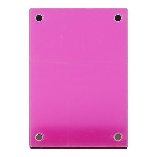 Slanted Back Photo Frame, Self Standing Photo Frame Durable Wide Application for Business Cards for Livingroom (Purple)