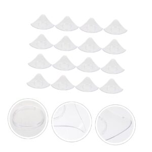 Hemoton 96 Pcs Triangle Dishes Appetizer Cups Appetizer Plates Disposable Ice Cream Serving Plates Appetizer Forks Serving Spoons for Parties Clear Plates for Party Plastic Jam Jar Dessert