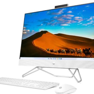 HP 27" Touchscreen All-in-One Desktop Computer, FHD IPS Display, AMD Ryzen 7 5700U(Beats i7-1265U), 32GB RAM, 2TB SSD, WiFi, 1080P Webcam, Wireless KB/Mouse Combo, Windows 11, Bundle with JAWFOAL