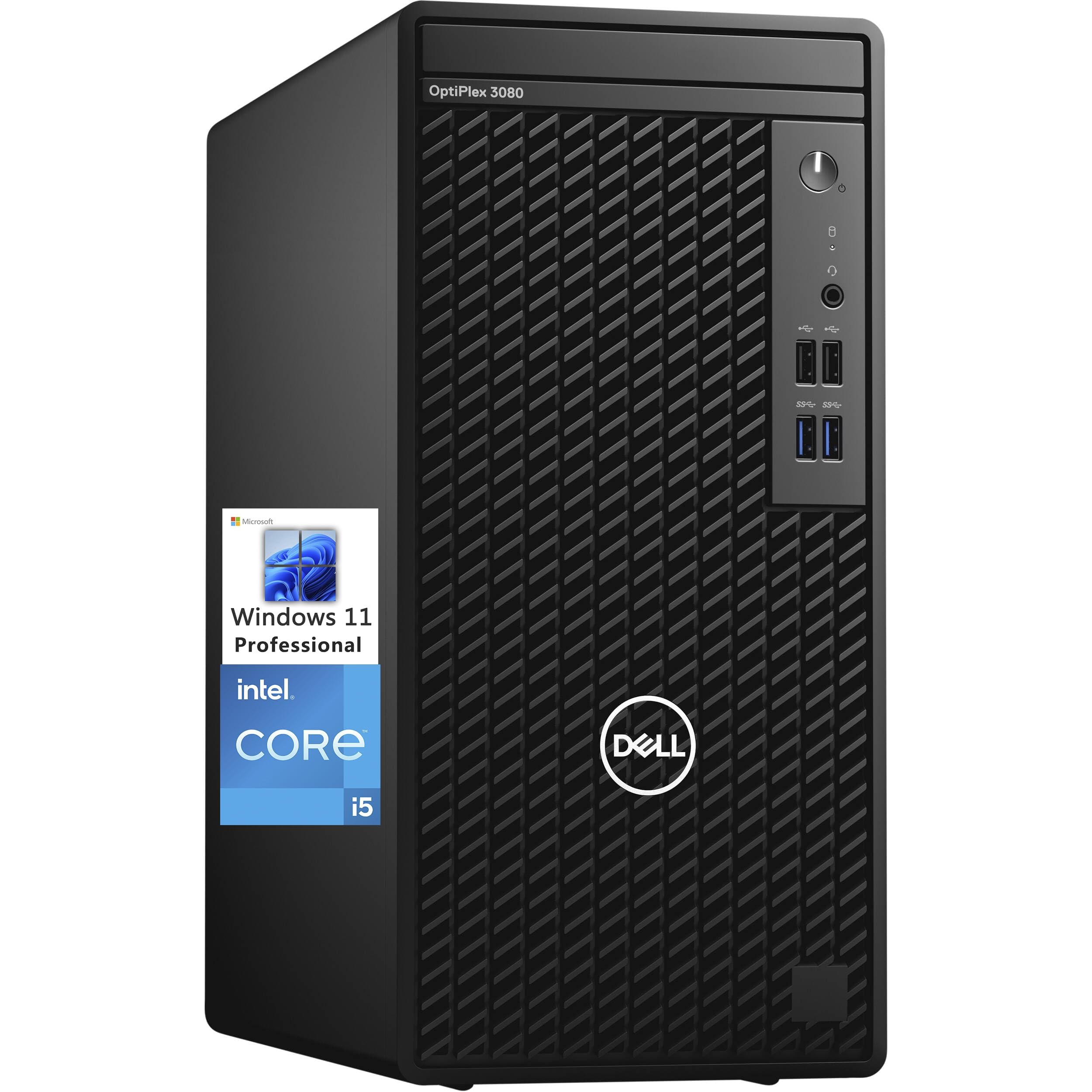 Dell OptiPlex 3080 Full Size Tower Business Desktop, Intel Hexa-Core i5-10505 (Beat Core i7-8700B), 16GB DDR4 RAM, 512GB PCIe SSD + 1TB HDD, AC WiFi, Bluetooth 5.0, Keyboard and Mouse, Windows 11 Pro