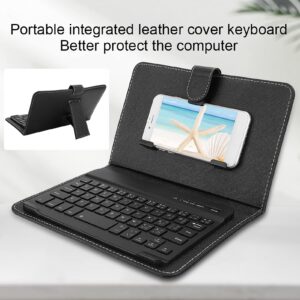 Yitre with Protective Leather Cover Portable Keyboard, Thai Language Keyboard, Easy Operation for Phone Screen with 4.5-6.8 Inch for Thailand Native People