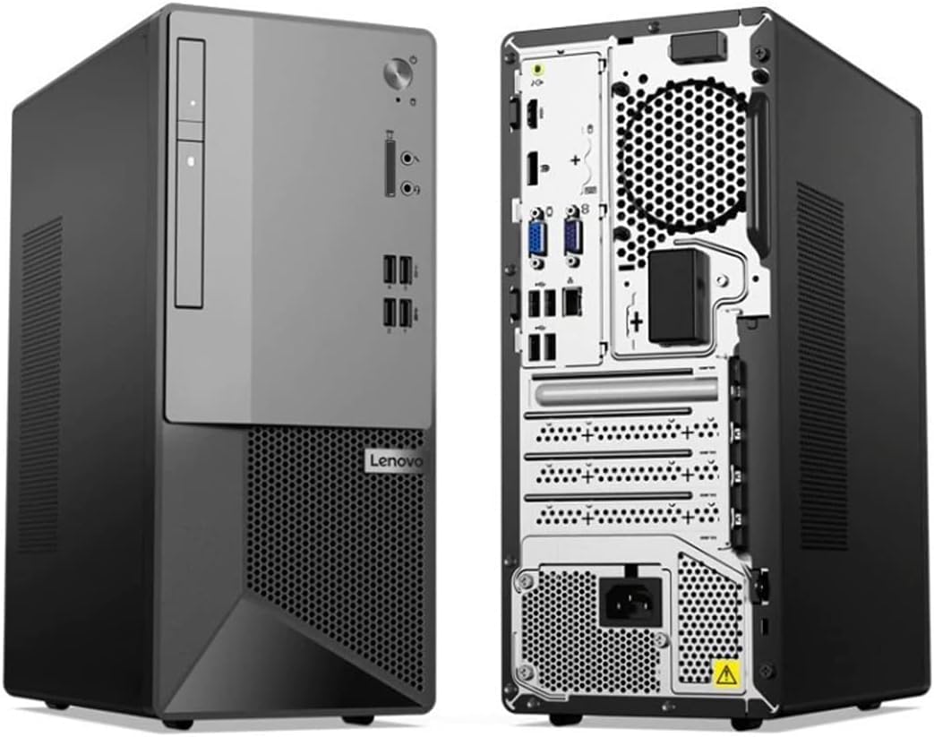 lenovo V50T G2 Business Desktop, Intel Core i9-11900 Processor, 32GB RAM, 2TB SSD+1TB HDD, No Wi-Fi, Wired Keyboard & Mouse, SD Card Reader, DVD-RW, HDMI, DP, RJ-45, VGA, Windows 11 Pro, Black