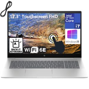 HP Envy 17 17.3" Touchscreen FHD Laptop Computer, 13th Gen Intel 14-Core i7-13700H up to 5.0 GHz, 32GB DDR4 RAM, 1TB PCIe SSD, WiFi 6E, Bluetooth 5.3, Backlit Keyboard, Windows 11 Home