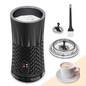 putecch milk frother, 4-in-1 milk frother and steamer, electric milk frothers for coffee, auto shut-off hot & cold foam maker and milk warmer with temperature control for latte, cappuccino, macchiato