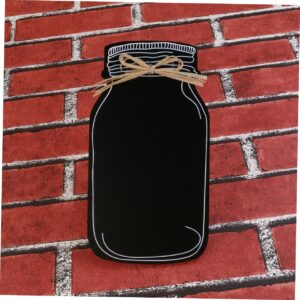 NUOBESTY 3pcs Bottle Message Board Decorative Table Blackboard Mini Table Blackboard Mini Blackboard Easel Woodsy Decor Mini Chalkboard Stands Mini Chalkboard Signs Food Wedding Bamboo