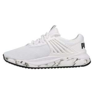 puma womens pacer future marble training sneakers shoes - white - size 6 m