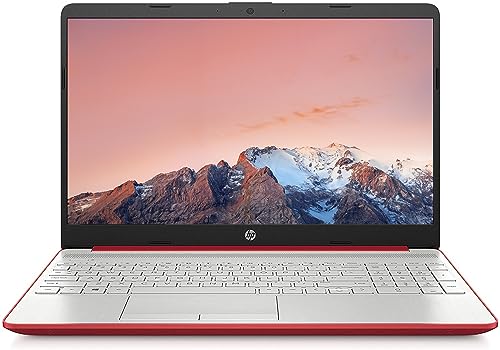 HP 15.6" Laptop with 1 Year Microsoft Office 365, Intel Pentium Quad-Core Processor, Intel UHD Graphics, Long Battery Life, RJ-45, Wi-Fi, Webcam, HDMI, Windows 11 Home, Red (16GB RAM | 1TB SSD)